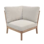 Fritz Hansen - Skagerak Tradition Outdoor Sofa Eckmodul, Teak / light sand
