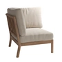 Fritz Hansen - Skagerak Tradition Outdoor Sofa Eckmodul, Teak / light sand