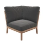 Fritz Hansen - Skagerak Tradition Outdoor Sofa Eckmodul, Teak / charcoal