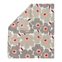 Marimekko - Unikko Deckenbezug, 240 x 220 cm, off-white / warm grey / pink