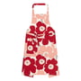 Marimekko - Pieni Unikko Schürze, cotton / dark cherry / rose