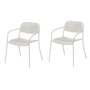 Blomus - Yua Outdoor Armlehnstuhl, silk gray (2er-Set)