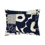 Marimekko - Unikko Kollaasi Kissenbezug, 50 x 60 cm, linen / dark navy