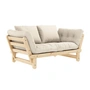 Karup - Beat Schlafsofa, Kiefer natur / linen