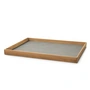 Lind DNA - Even Teak Tablett Square L, Teak/ Nupo light grey