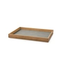 Lind DNA - Even Teak Tablett Square M, Teak / Nupo light grey