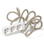 NUD Collection - Extension Cord 3fach-Steckdose, natural linen (TT-00)