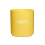 Design Letters - AJ Favourite Porzellan Becher, Milano / gelb