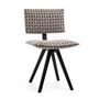 Magis - Trave Stuhl, Esche schwarz / natur-schwarz (Stoff Torri Lana Parallel 711.006)