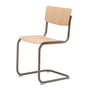 Thonet - S 43 Stuhl, Classics in Colour, beigegrau / Eiche klar lackiert