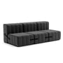 Ambivalenz - Curt Sofa Set 6, Dama - 0004 (dunkelgrau)