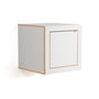 Ambivalenz - Fläpps Box Nachttisch 40 x 40 cm, weiß