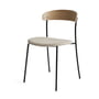 New Works - Missing Stuhl, Eiche lackiert / Stahl pulverbeschichtet schwarz / Barnum Sand 2