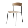 New Works - Missing Stuhl, Eiche lackiert / Stahl pulverbeschichtet schwarz
