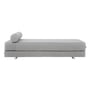 Softline - Lubi Schlafsofa mit Taschenfederkern, grau (Filz 620), inkl. Nackenrolle	