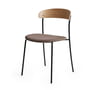 New Works - Missing Stuhl, Eiche lackiert / Stahl pulverbeschichtet schwarz / Barnum Dark Taupe 10