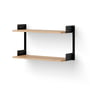 New Works - Wandregal 450, Eiche / schwarz