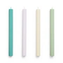 HAY - Hexagon Stabkerzen H 24 cm, pastel (4er-Set)