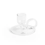 HAY - Tiny Kerzenständer curved, Ø 7 x H 5 cm, klar
