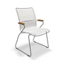 HOUE - CLICK Outdoor Dining Armlehnstuhl mit hoher Lehne, muted white