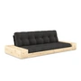 Karup - Base Schlafsofa mit Aufbewahrung, Kiefer klar lackiert / dark grey