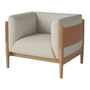 Bolia - Dive Sessel, Paza, beige / cognac Vollnarbenleder
