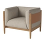 Bolia - Dive Sessel, Baize, sand / cognac Vollnarbenleder