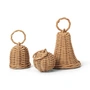 Ferm Living - Geflochtene Glocken-Kugeln, natur (3er-Set)