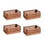 HAY - Colour Crate Korb S, 26,5 x 17 cm, terracotta, recycled (4er Set)