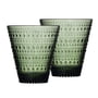 Iittala - Kastehelmi Trinkglas 30 cl, tannengrün (2er-Set)