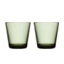 Iittala - Kartio Trinkglas 21 cl, tannengrün (2er-Set)