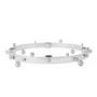 OYOY - Adventskerzenhalter Pearl, Ø 33 x H 5,5 cm, silber