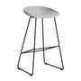 Hay - About A Stool AAS 38 Barhocker H 85, schwarz / concrete grey 2.0 (Filzgleiter)