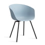 Hay - About A Chair AAC 26, schwarz / slate blue 2.0 (Filzgleiter)