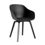 Hay - About A Chair AAC 222, Eiche schwarz lackiert / black 2.0 (Filzgleiter)