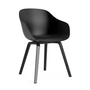 HAY - About A Chair AAC 222, Eiche schwarz lackiert / black 2.0 (Kunststoffgleiter)