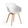 Hay - About A Chair AAC 222, Eiche lackiert / white 2.0 (Filzgleiter)