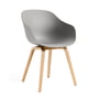 Hay - About A Chair AAC 222, Eiche lackiert / concrete grey 2.0 (Filzgleiter)