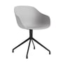 Hay - About A Chair AAC 220, schwarz / concrete grey 2.0 (Filzgleiter)