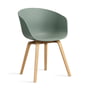 Hay - About A Chair AAC 22, Eiche lackiert / fall green 2.0 (Filzgleiter)