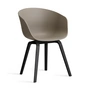 HAY - About A Chair AAC 22, Eiche schwarz lackiert / khaki 2.0 (Filzgleiter)