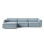 &Tradition - Develius Mellow Eck-Sofa, Konfiguration E, blau (Cifrado 0741)