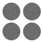 Hey Sign - Untersetzer rund, Ø 12 cm, anthrazit (4er-Set)