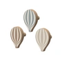 Cam Cam Copenhagen - Haken aus Holz, Heißluftballon, coastal Mix (3er-Set)