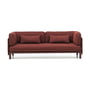 Vitra - Anagram flexibles Modul-Sofa, 230 x 95 cm, inkl. 2 Kissen 65 x 30 cm, dunkel bordeaux / dark red melange (Cento 12)