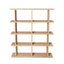 ferm Living - Kona Bücherregal 2 x 4, 122,5 x 141 cm, Eiche natur