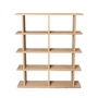 Ferm Living - Kona Bücherregal 2 x 4, 122,5 x 141 cm, Eiche natur