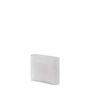 Muuto - Ridge Vase, H 16,5 cm, Glas, weiß
