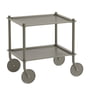 Muuto - Flow Outdoor Beistellwagen, 2 Etagen, taupe