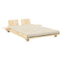 Karup Design - Social Bett 140 x 200 cm, komplett -Set, beige / Kiefer klar